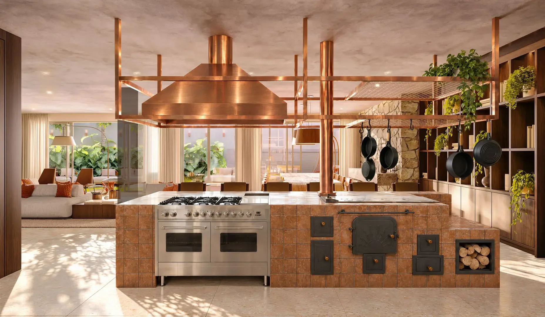Virtuo Itaim, salão integrado à Casa Gourmet, curadoria iApartamentos, Itaim Bibi