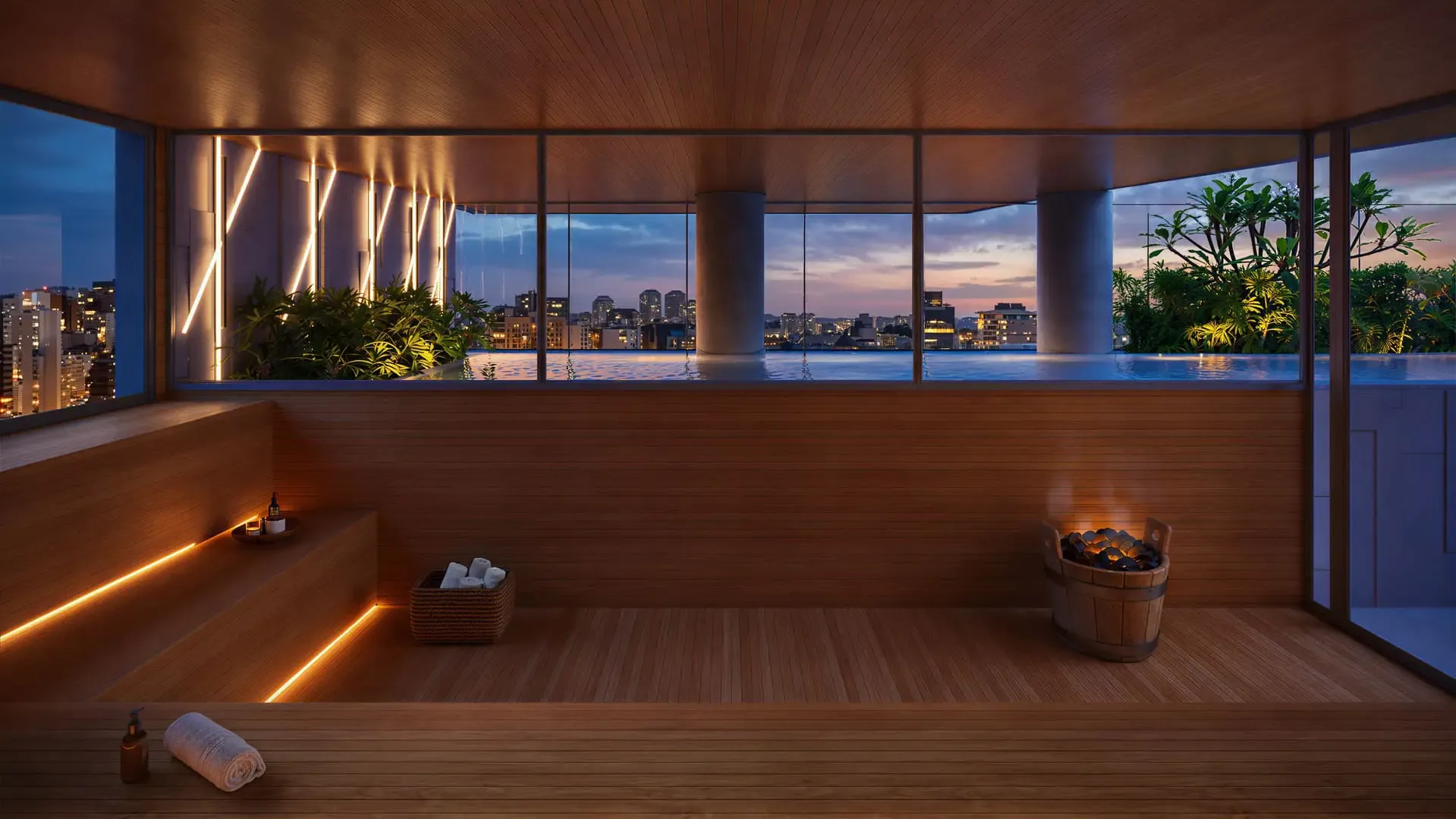 Virtuo Itaim, sauna seca, curadoria iApartamentos, Itaim Bibi