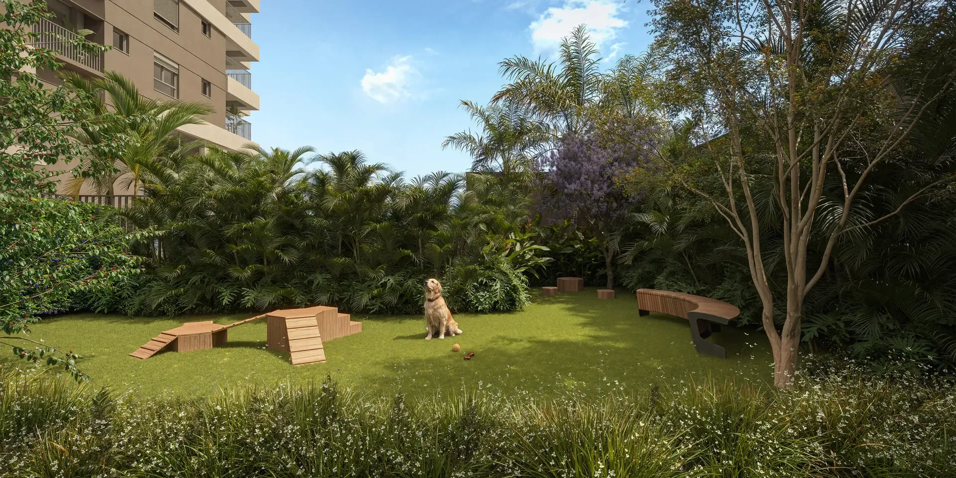 Virtuo Itaim, jardim pet, curadoria iApartamentos, Itaim Bibi